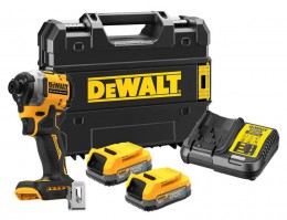 Dewalt DCF850E2T-GB 18V XR Brushless Ultra Compact Impact Driver Kit 2 x Compact Powerstack Batteries £244.95